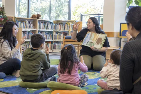 Learn sign at storytime
