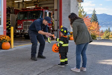 Trick or Treat Outside the Fire Hall with CAPS