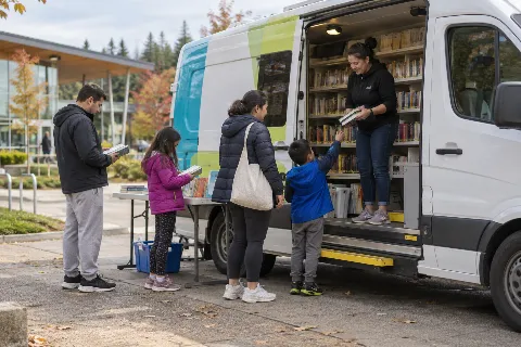 Mobile Library at Fraser Heights Recreation Centre