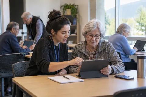 Seniors' device clinic