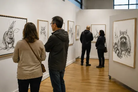 John Larsen: Drawing Without an Eraser Exhibition – Place des Arts