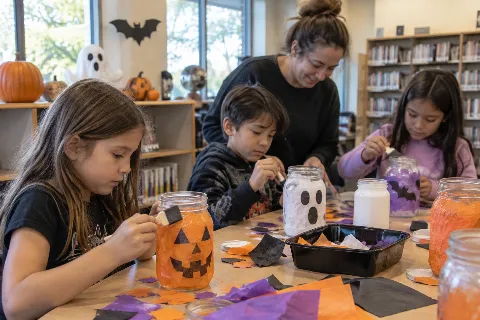 Halloween Mason Jar Lanterns