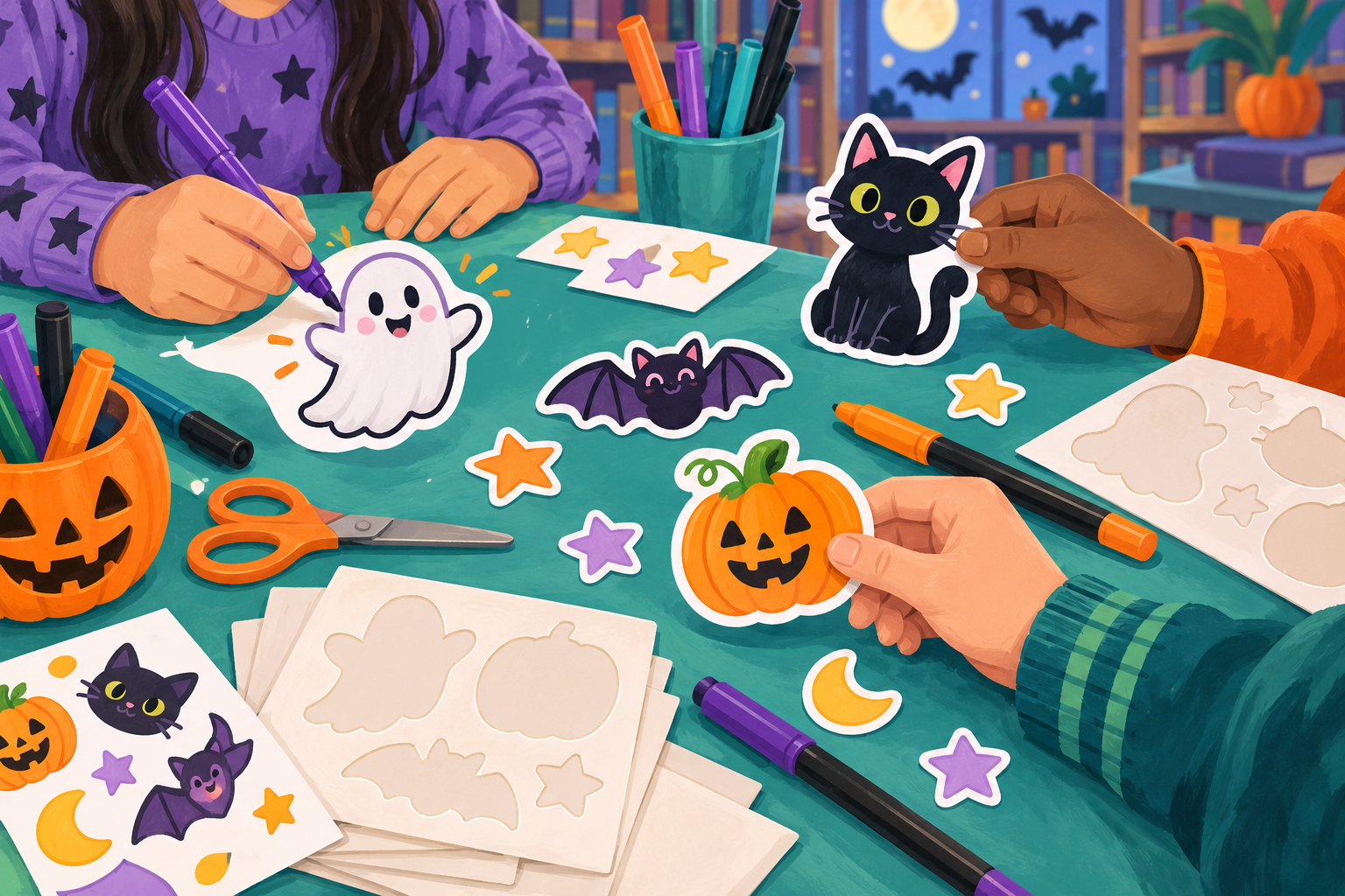 Halloween Sticker Design