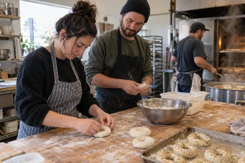Montreal Style Bagels with Rise Baking Lab